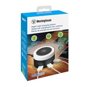 Westinghouse charging station led night light 4 USB ports,Touch Control